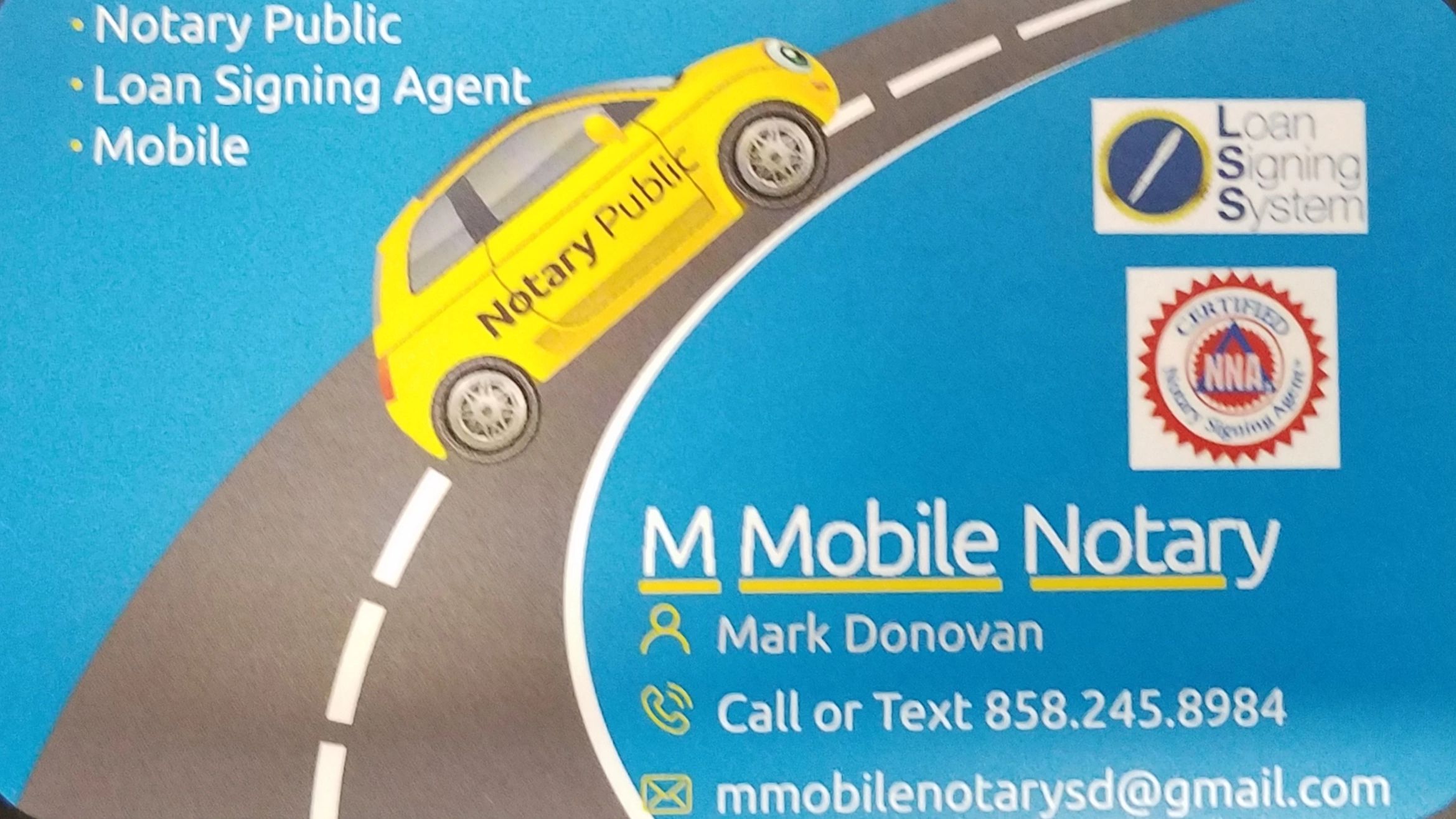 MMobile Notary San Diego Notary Public San Diego, California